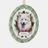 Samoyed keramische cirkel Ornament (Rechts)