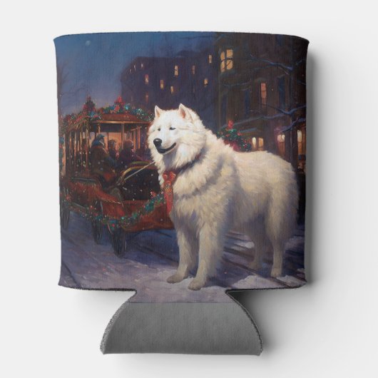 Samoyed Kerstfeest Seizoen Blikjeskoeler (Achterkant)