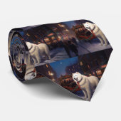 Samoyed Kerstfeest Seizoen Stropdas (Opgerold)