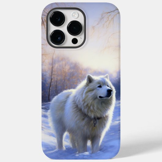 Samoyed Laat het sneeuwen Kerstmis Case-Mate iPhone Case (Achterkant)