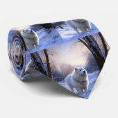 Samoyed liet het sneeuwen Kerstmis Stropdas (Opgerold)