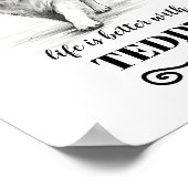 Samoyed Life is beter met Custom Dog Name Poster (Hoek)