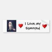 Samoyed Love Bumpersticker (Voorkant)