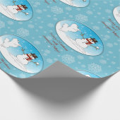 Samoyed Magic Wrapping Paper: Matte, Glossy, Linen Cadeaupapier (Hoek)