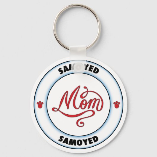 SAMOYED Mam Sleutelhanger (Voorkant)
