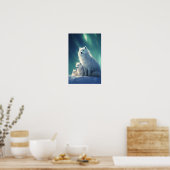 Samoyed met pups poster (Keuken)