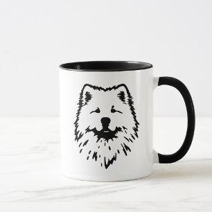 Samoyed Minimalistische Geïllustreerde Elegante & Mok