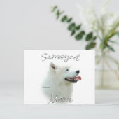 Samoyed Moeder 2 Briefkaart (Staand voorkant)