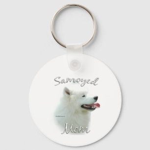 Samoyed Moeder 2 Sleutelhanger