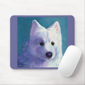 Samoyed Mousepad - "Boeddha" Muismat (Met muis)