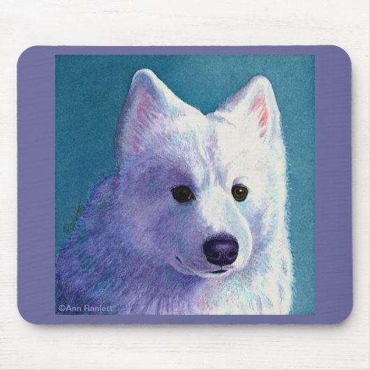 Samoyed Mousepad - "Boeddha" Muismat (Voorkant)
