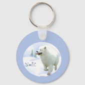 Samoyed Noel Sleutelhanger (Voorkant)