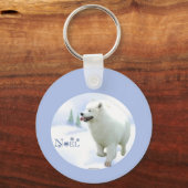 Samoyed Noel Sleutelhanger (Achterkant)