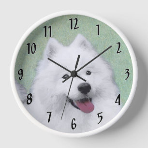 Samoyed Painting - Cute Original Dog Art