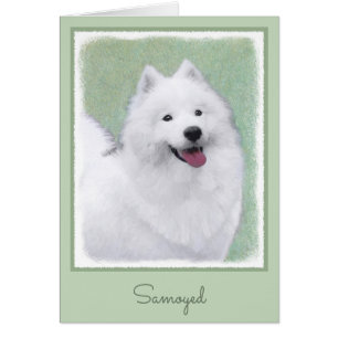 Samoyed Painting - Cute Original Dog Art