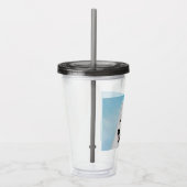 Samoyed Painting - Cute Original Dog Art Acryl Drinkbeker (Rechts)