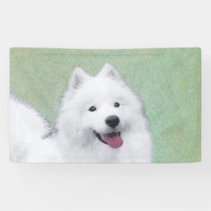 Samoyed Painting - Cute Original Dog Art Spandoek