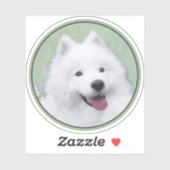 Samoyed Painting - Cute Original Dog Art Sticker (Vel)