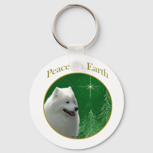 Samoyed Peace Sleutelhanger (Voorkant)