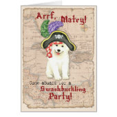 Samoyed Pirate Invitation (Devant)