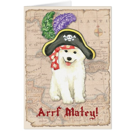 Samoyed Pirate Kaart (Voorkant)