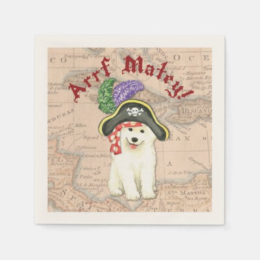 Samoyed Pirate Servet (Voorkant)