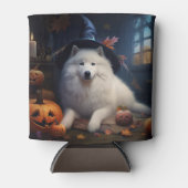 Samoyed pompoenen Halloween eng Blikjeskoeler (Voorkant)