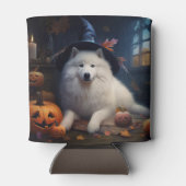 Samoyed pompoenen Halloween eng Blikjeskoeler (Achterkant)