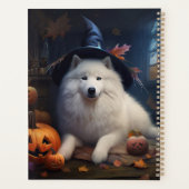 Samoyed pompoenen Halloween eng Planner (Achterkant)