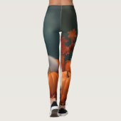 Samoyed Puppy Herfst Delight Pompoen Leggings (Achterkant)