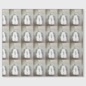 Samoyed Puppy kerstpapier Cadeaupapier (Vlak)