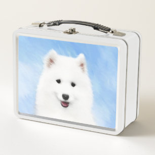 Samoyed Puppy Painting - Cute Original Dog Art