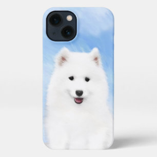Samoyed Puppy Painting - Cute Original Dog Art iPhone 13 Hoesje