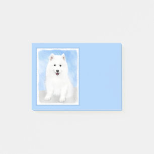 Samoyed Puppy Painting - Cute Original Dog Art Post-it® Notes