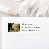 Samoyed Puppy Retouradres Mailing Label (Insitu)
