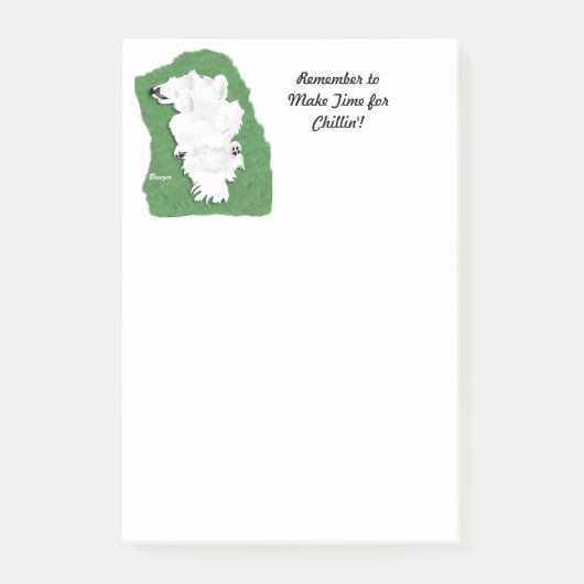 Samoyed Relaxation Post-it® notes, 4 x 6 inch Notes (Voorkant)