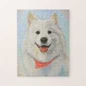 Samoyed schilderen legpuzzel (Verticaal)