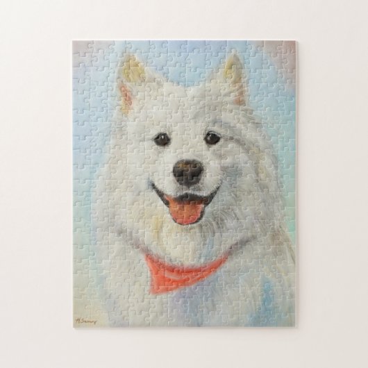 Samoyed schilderen legpuzzel (Verticaal)