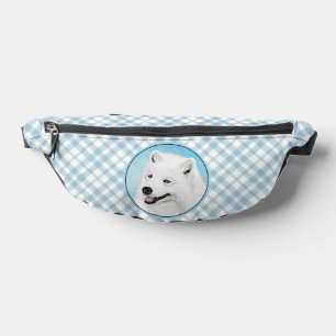 Samoyed Schilderen Wit Schattige Originele Pet Dog Heuptasje
