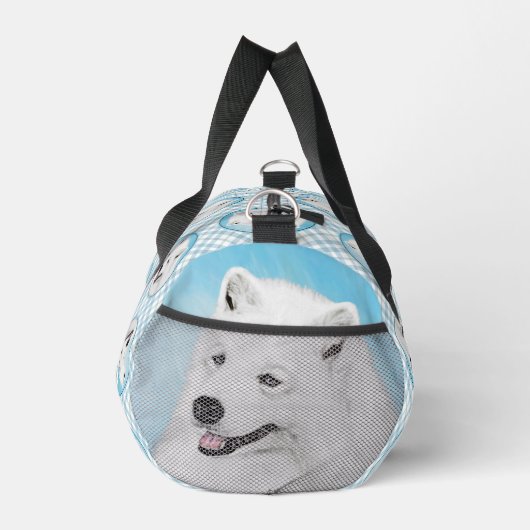 Samoyed Schilderen Wit Schattige Originele Pet Dog Plunjezak (Rechts)