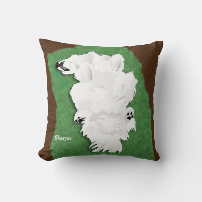 Samoyed Sierkussen in twee formaten en keuze uit v (Voorkant)