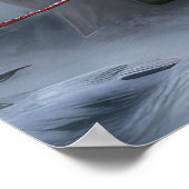 Samoyed Snowy Sleigh Kerstmisdecor Poster (Hoek)