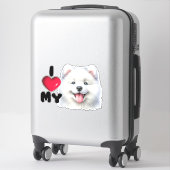 Samoyed Sweetheart Sticker (Koffer)