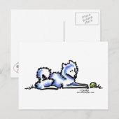 Samoyed Time Out Briefkaart (Voorkant / Achterkant)