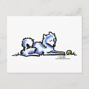 Samoyed Time Out Briefkaart