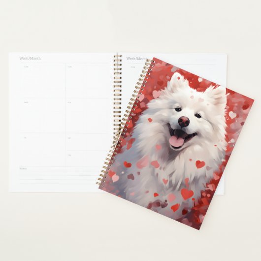 Samoyed Valentines (Devant avec enveloppe)