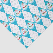Samoyed Winter Holiday Diamond Pattern Tissuepapier (Detail)