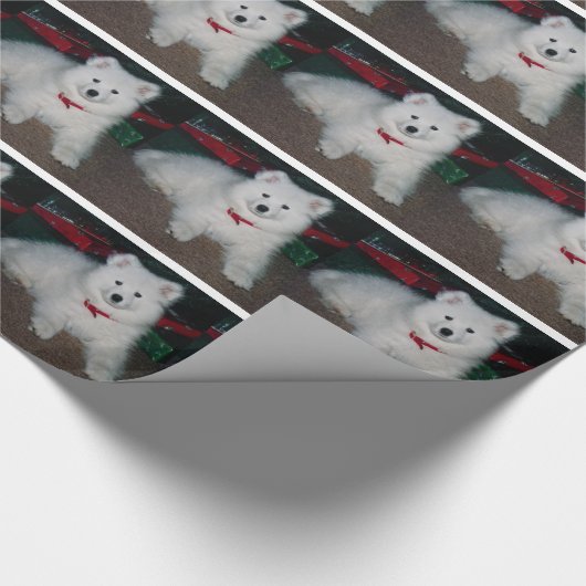 Samoyed Wrapping Paper Cadeaupapier (Hoek)