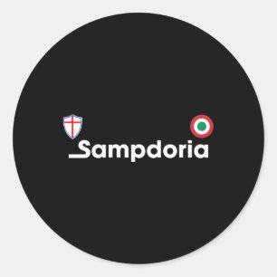Sampdoria Jersey Mode Maglietta Ronde Sticker
