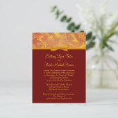 Sample bruiloft uitnodiging - Herfst bladeren Briefkaart (Staand voorkant)